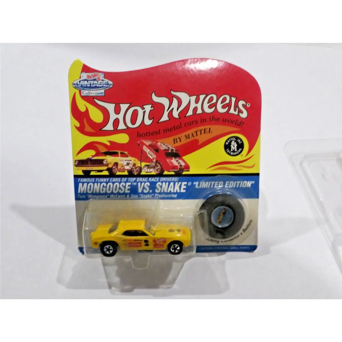 Hotwheels Mongoose VS Snake Don Prudhomme Funny Car Carefree Gum Coca Cola Mip
