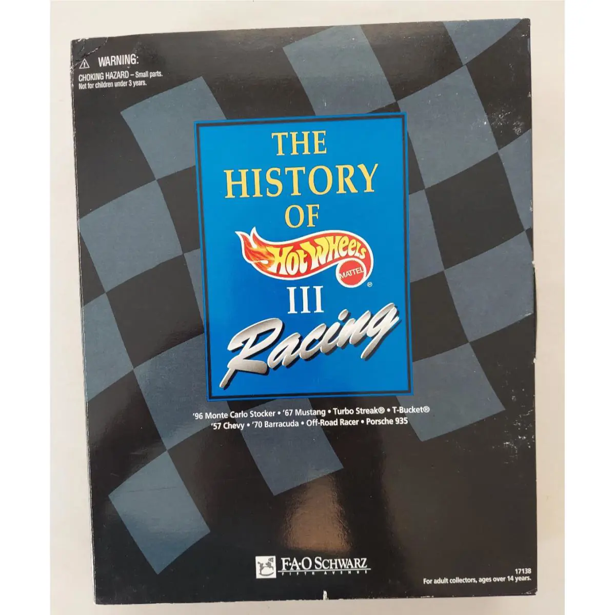 The History Of Hot Wheels Iii Racing Fao Schwarz Limited Edition A07444