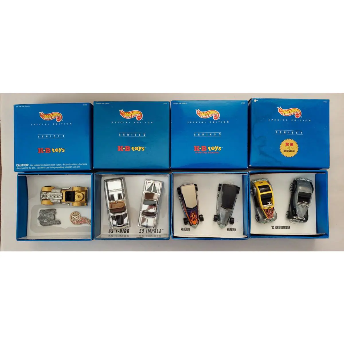 Hot Wheels 30th Anniversary Special Edition Complete Series 1-4 KB Toys Nip