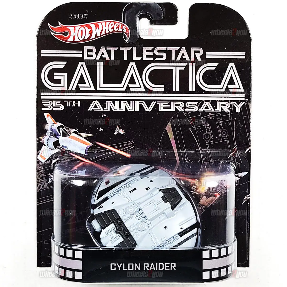 2013 Hot Wheels Cylon Raider Battlestar Galactica Retro Entertainment 1:64 X8899