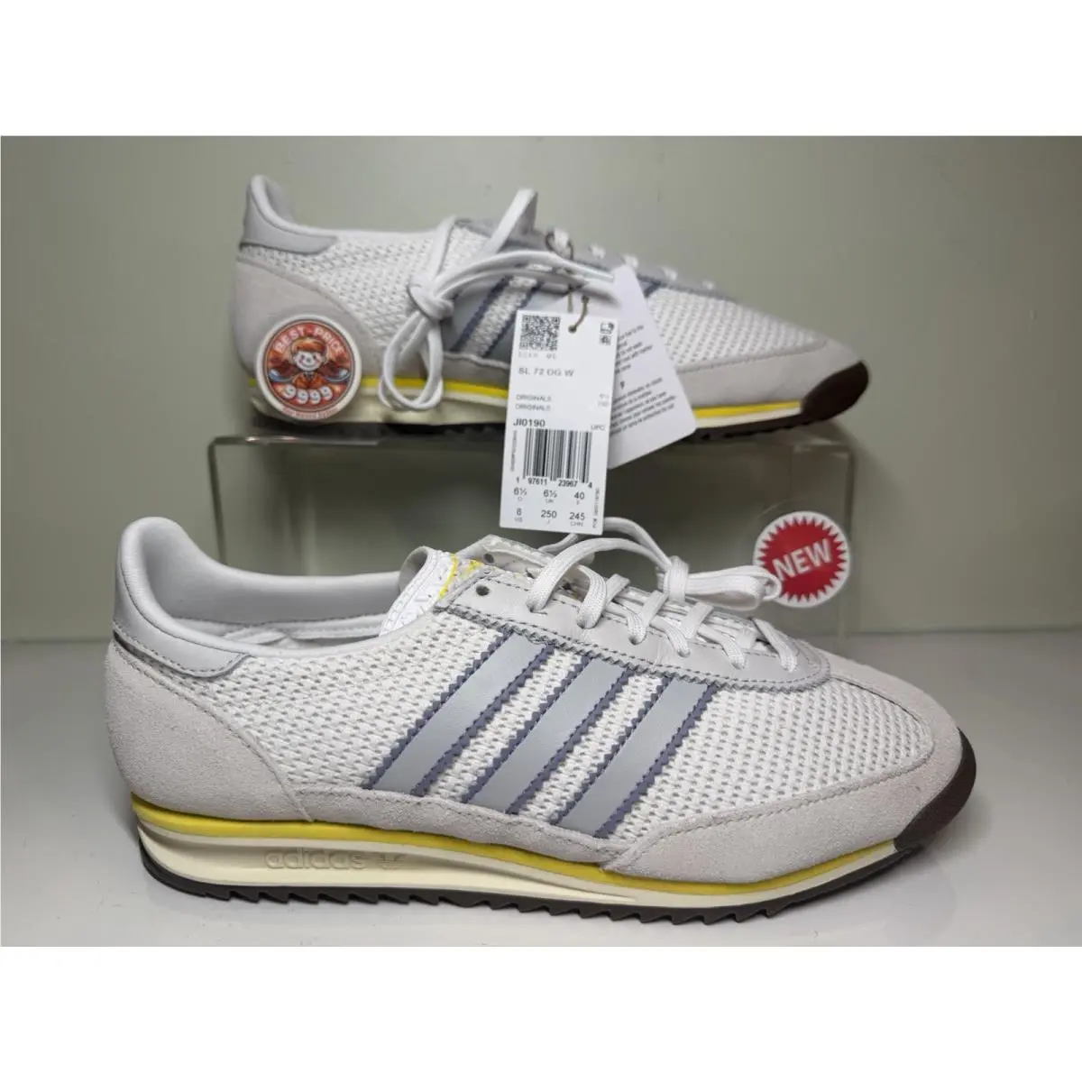 Adidas Originals - Size 8 - Women`s SL 72 OG Sneakers - JI0190