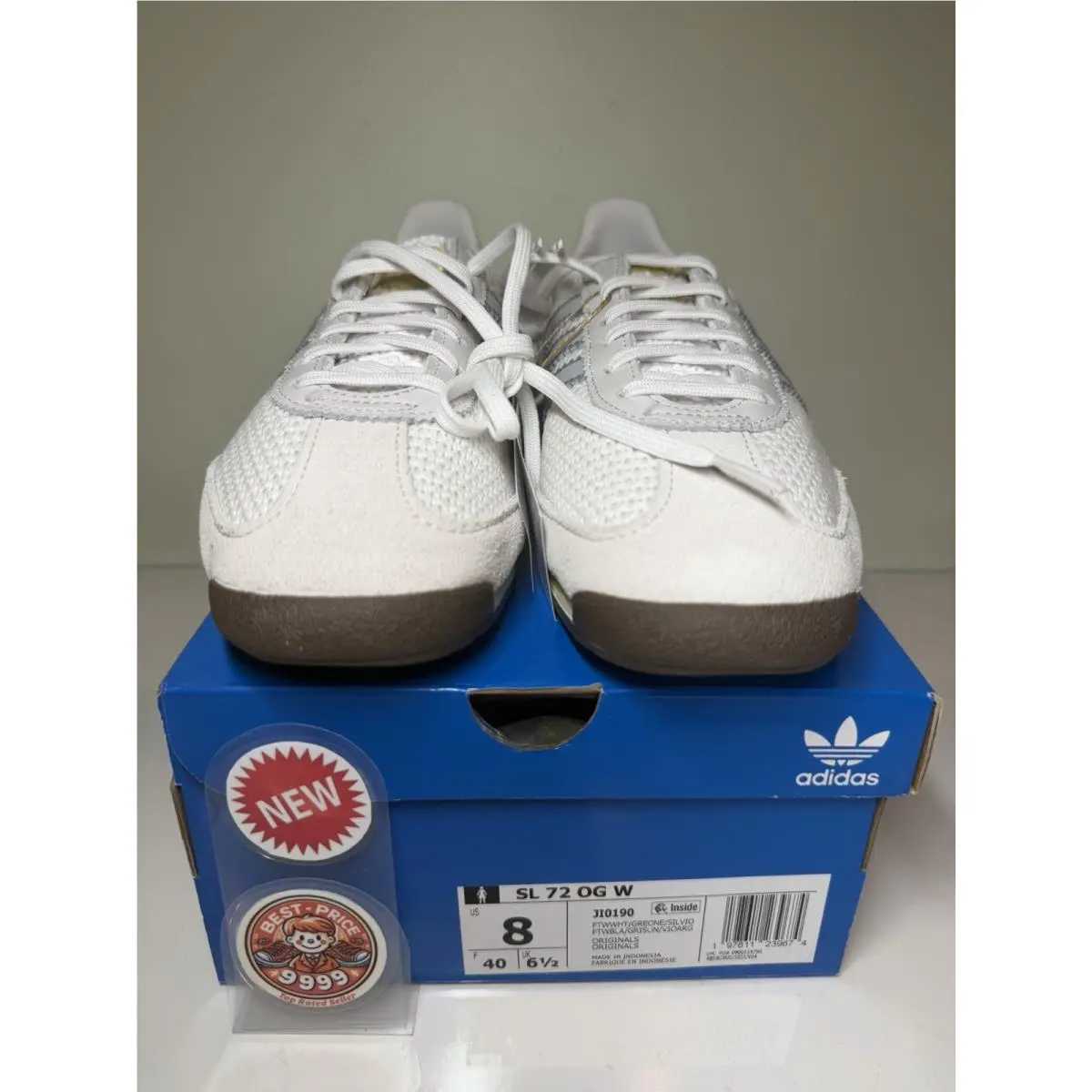 Adidas shoes - JI0190 - SL 72 OG - Gray/ Yellow 3