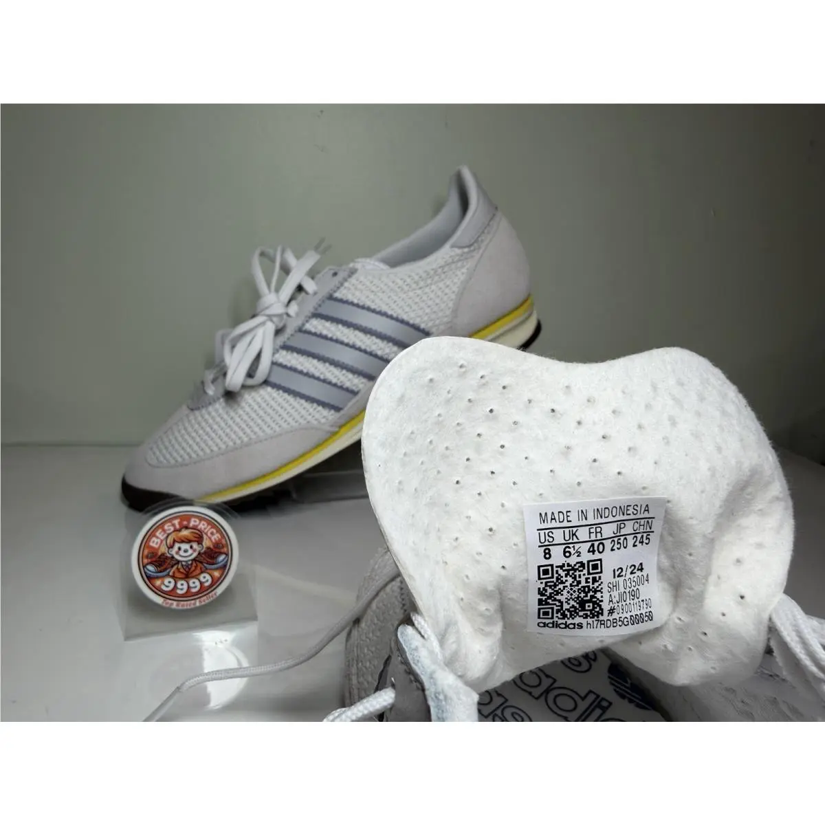 Adidas shoes - JI0190 - SL 72 OG - Gray/ Yellow 6