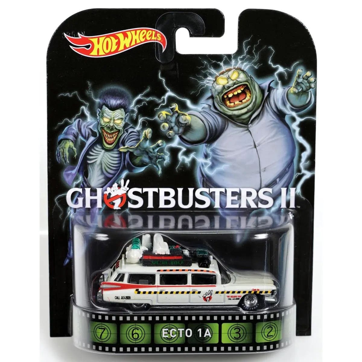 Hot Wheel Ecto 1A Ghostbusters II Retro Entertainment - BDT96 Nrfp 2014 White