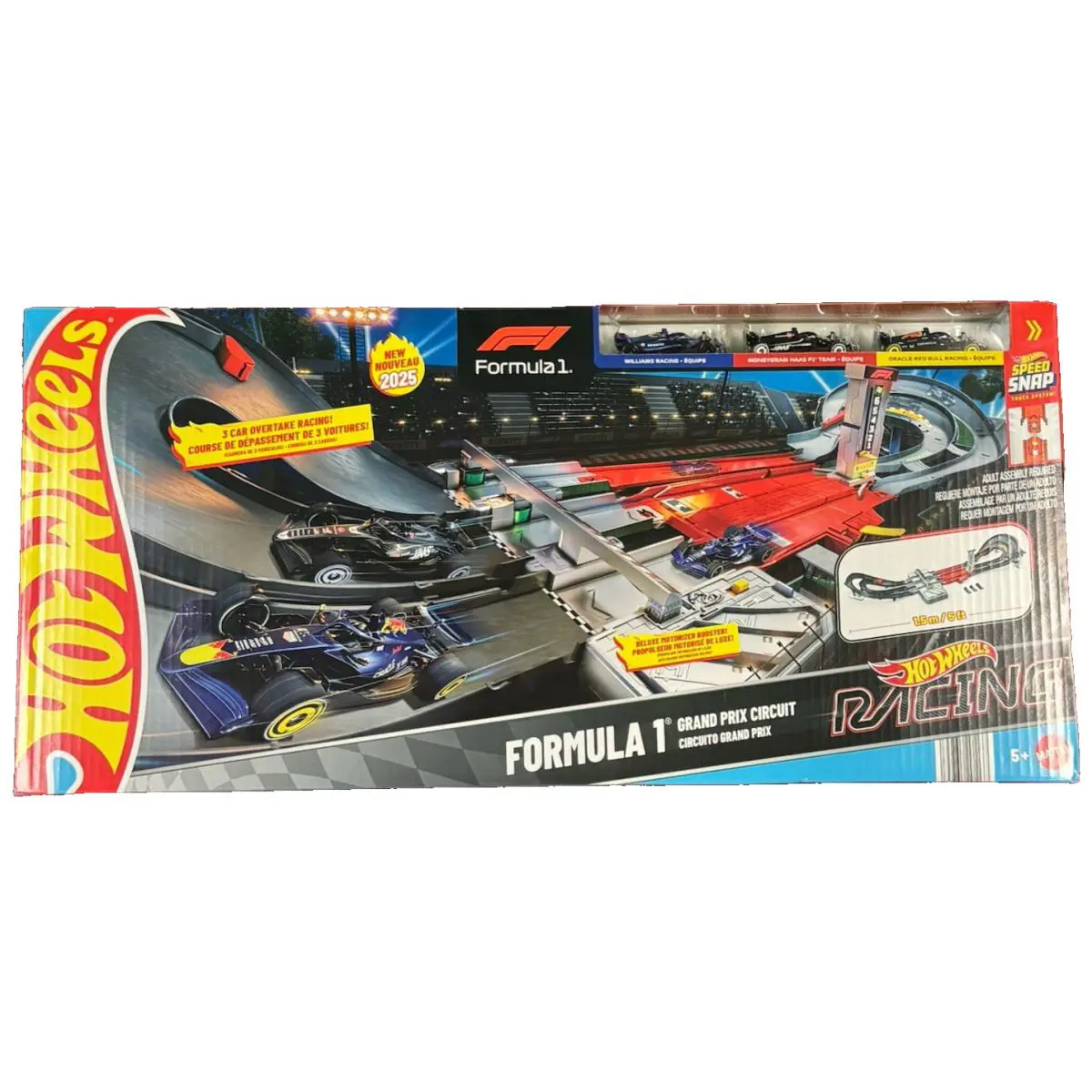 Hot Wheels 2025 HW Racing Formula 1 Grand Prix Circuit Track Set For 2025