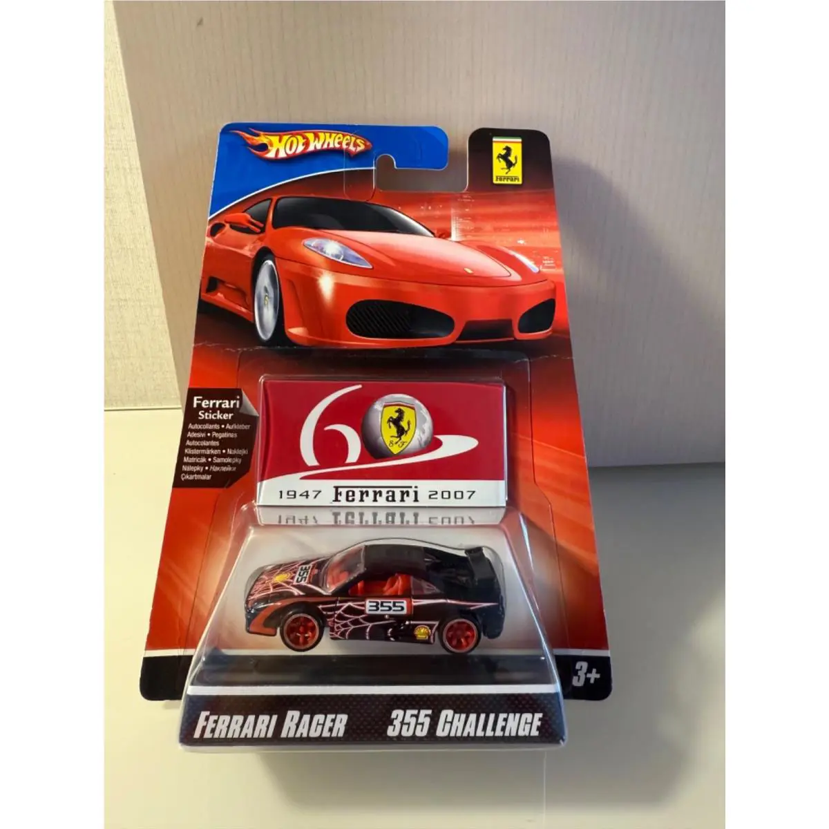 Hot Wheels Ferrari Racer 355 Challenge Black Spider Web 60th Anniversary Q2