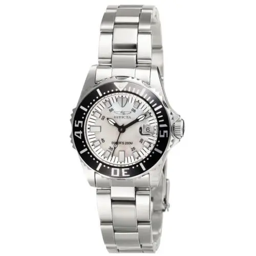 Invicta Pro Diver Lady Abyss Mop Dial Ladies Watch 2958 - Black / Mother of pearl / Silver, Dial: Mother of Pearl, Band: Silver-tone