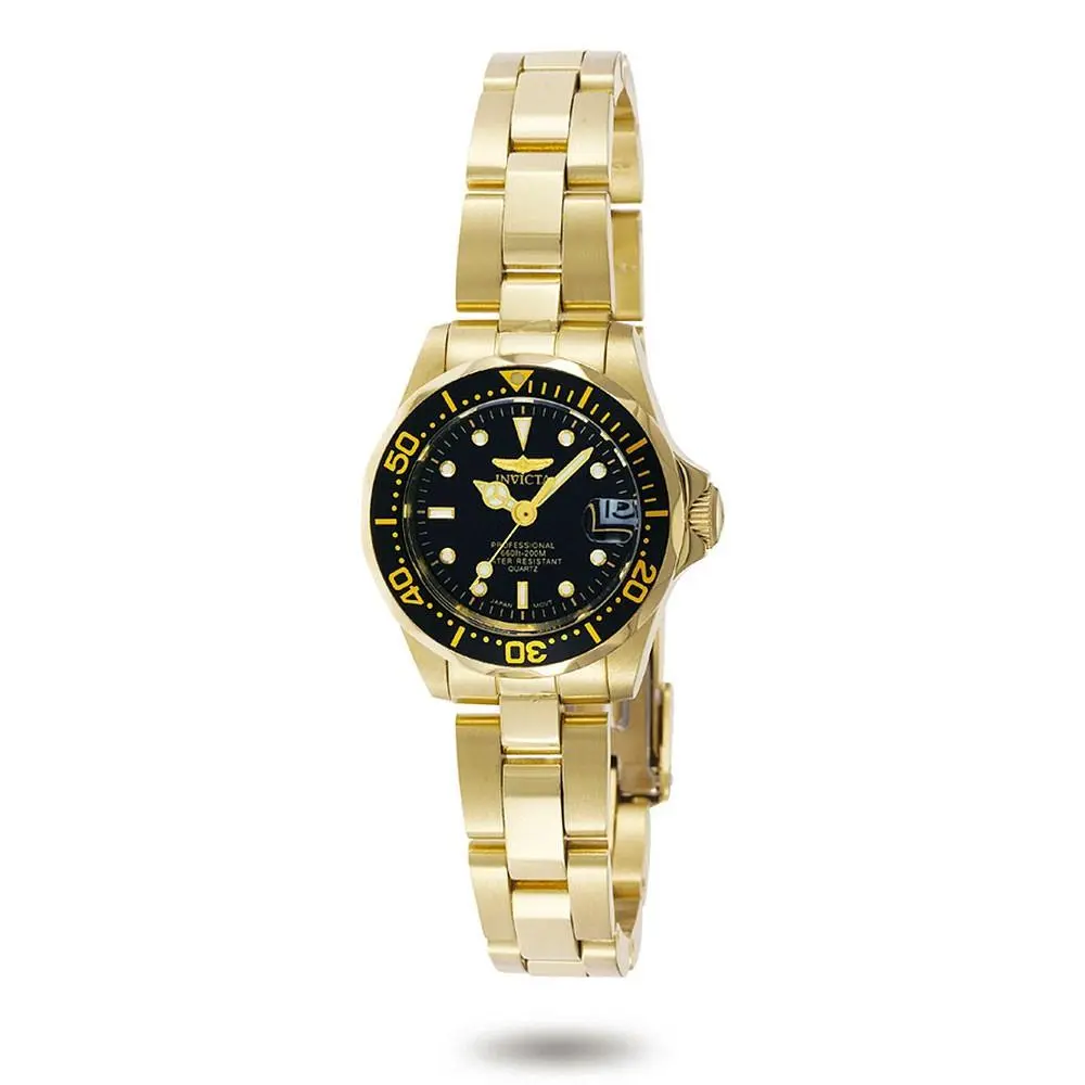 Invicta Women`s Watch Pro Diver Black Dial Stainless Steel Bracelet 8943