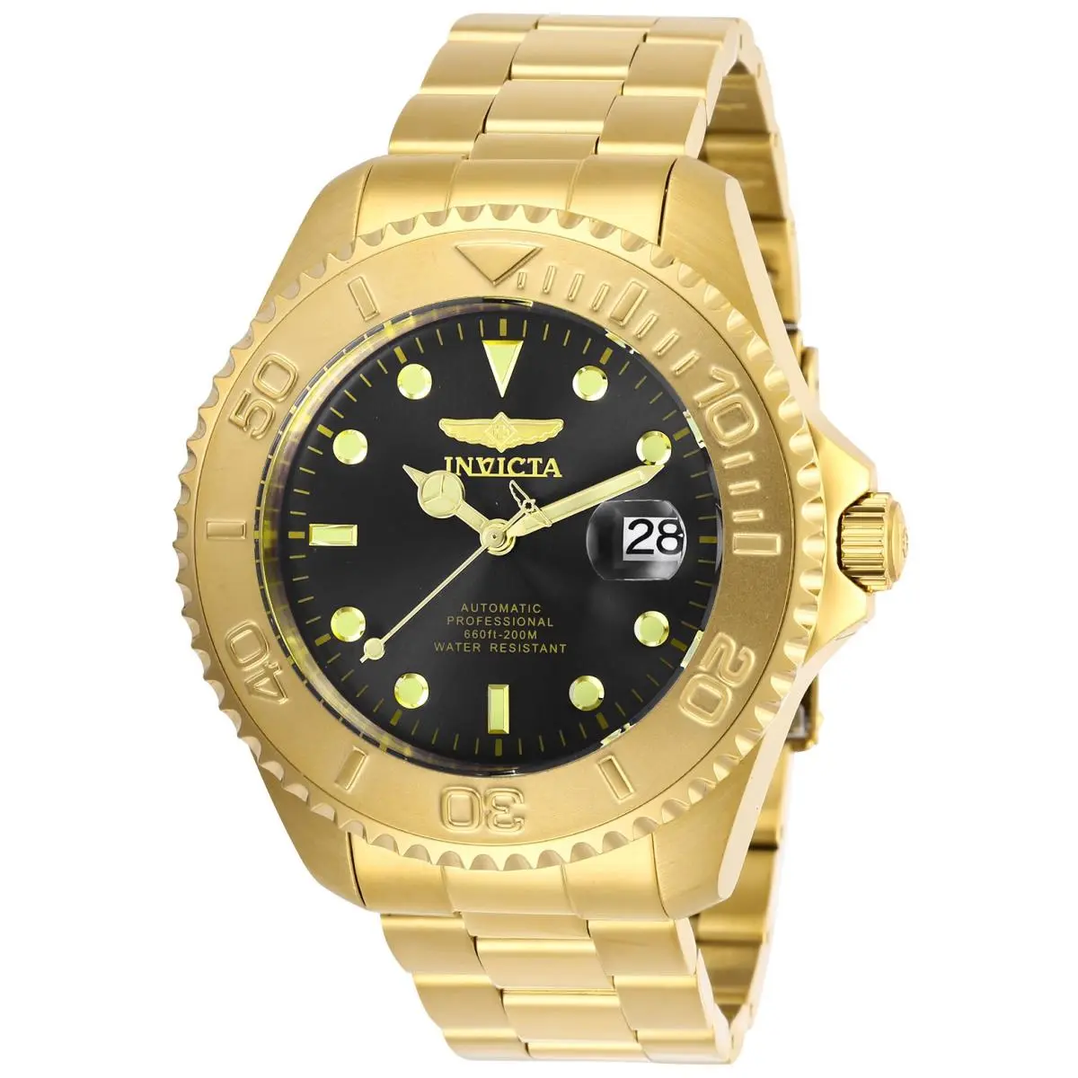 Invicta Men`s 28952 Pro Diver Automatic 3 Hand Charcoal Dial Watch