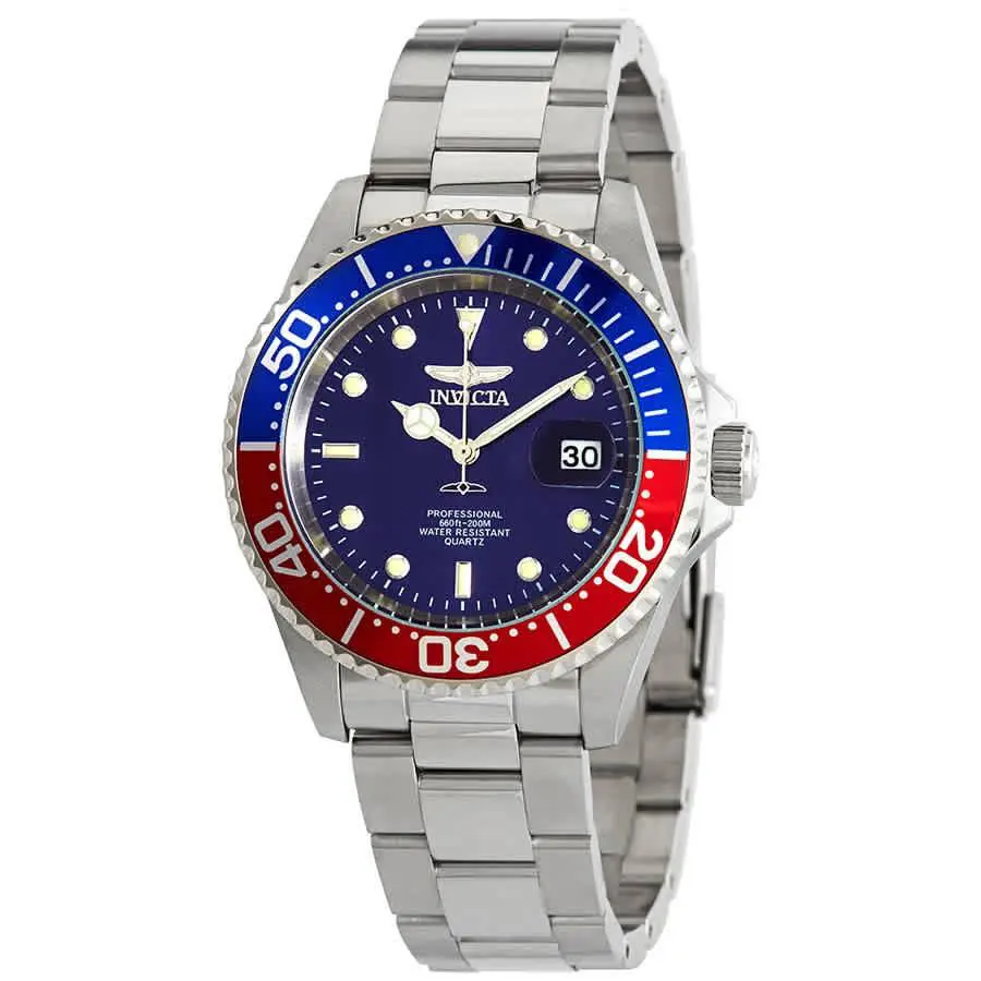 Invicta Pro Diver Pepsi Bezel Blue Dial Men`s Watch 24946