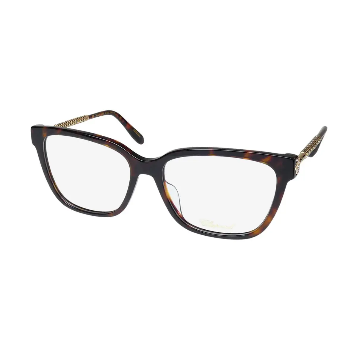 VCH333S Eyeglass Frame/glasses with Manufacturers Warranty Hot Brown Havana by Chopard