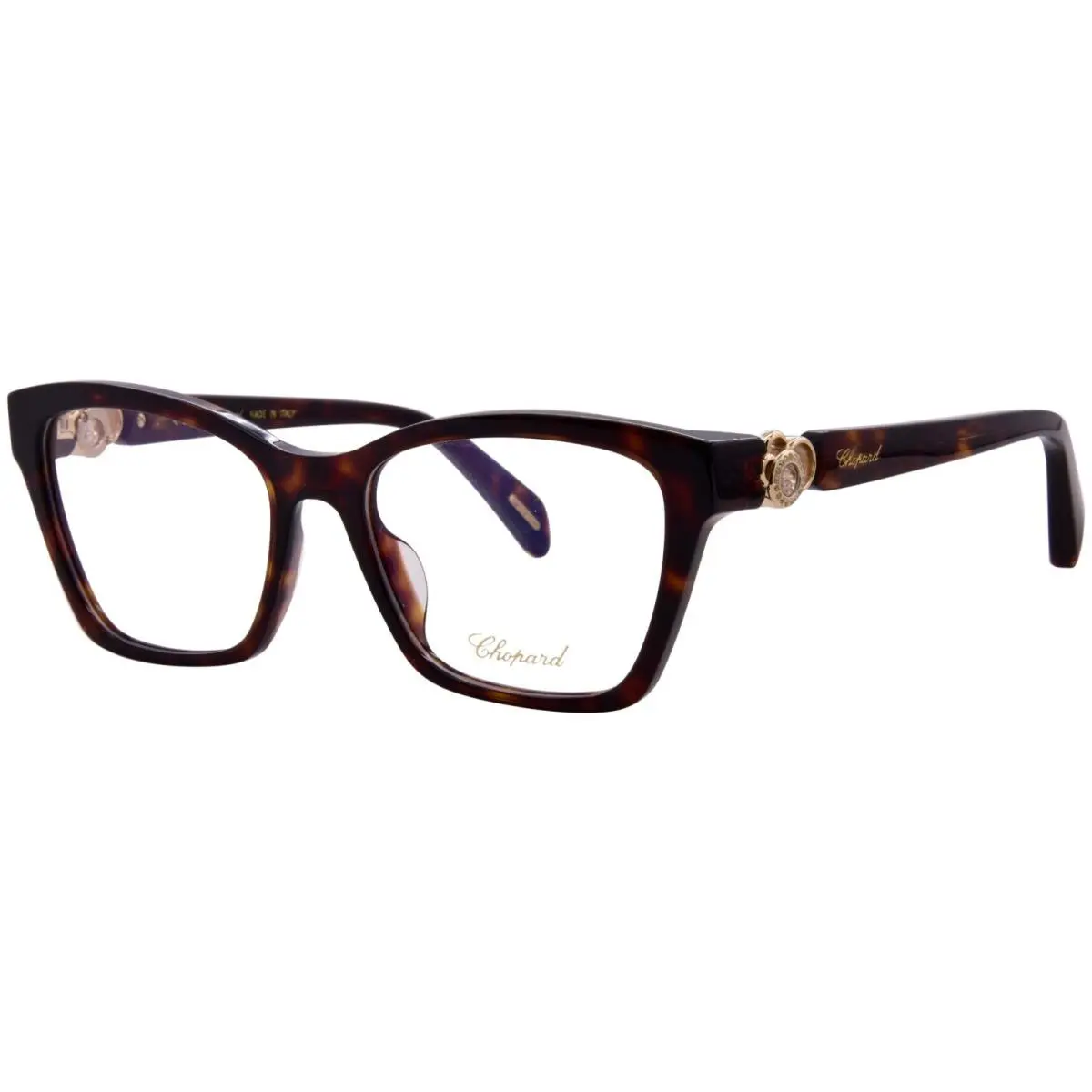 VCH355S 0909 Eyeglasses Women`s Havana Full Rim Square Shape 54mm by Chopard