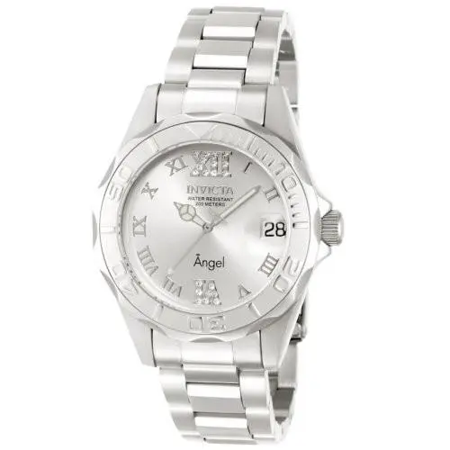 Angel Silver Dial Stainless Steel Ladies Watch 14396 by Invicta