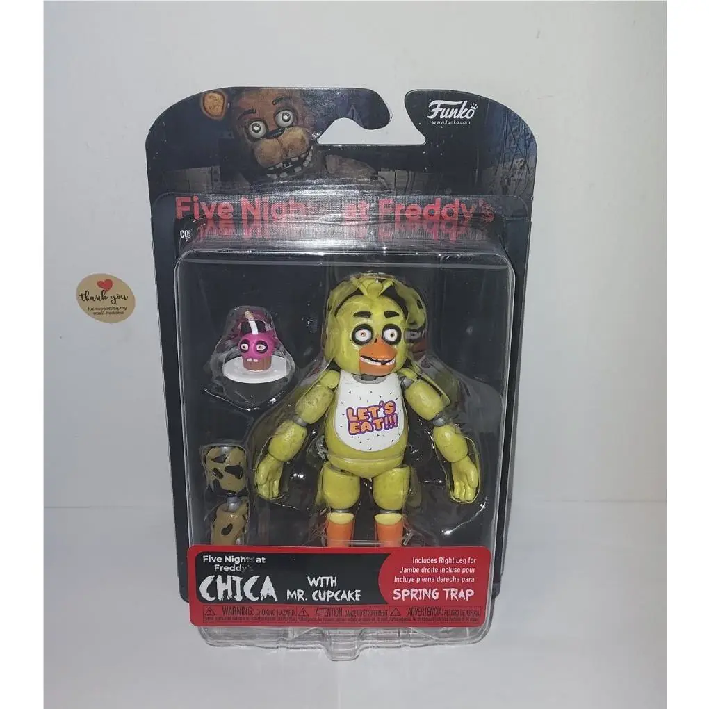 Funko Five Nights At Freddy`s Chica Action Figure W/cupcake Kids Toy Figure