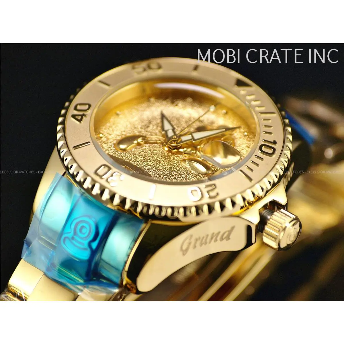 Invicta Disney Women`s 38mm Grand Diver NH35A Automatic Gold Dial SS Watch