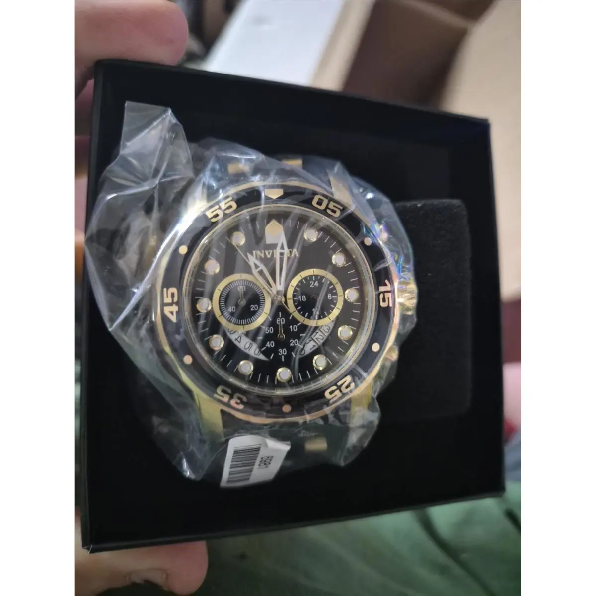 Invicta Pro Diver Scuba 48mm Gold and Black Watch 6981