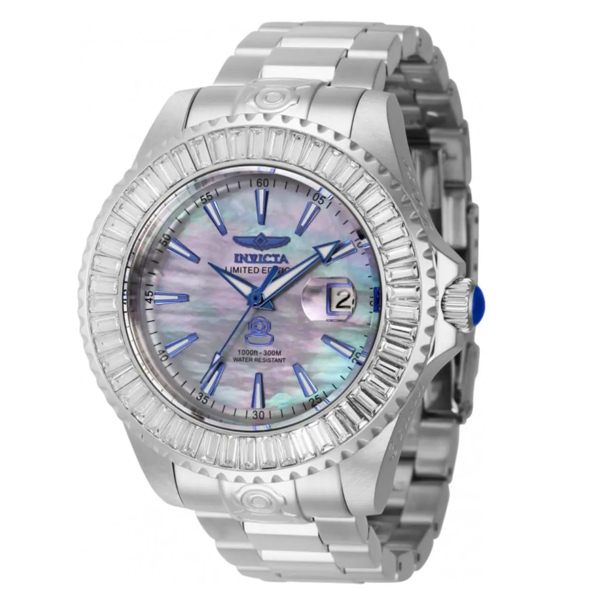 Invicta Grand Diver Limited Edition Men`s 47mm Blue Pearl Dial Auto Watch 44314
