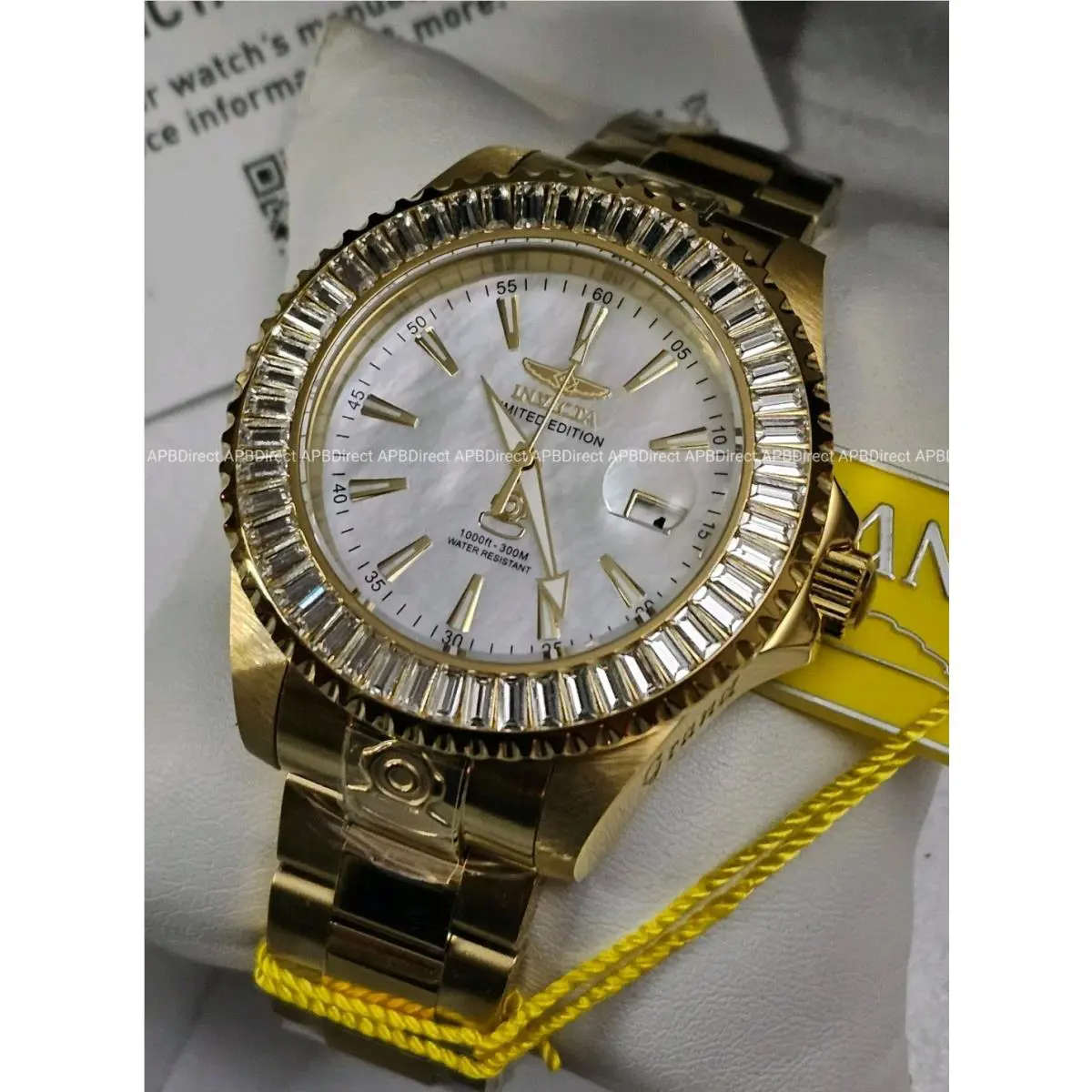 Invicta - Grand Diver 699 Limited Edition Automatic Platinum Mop Mens Watch Pro