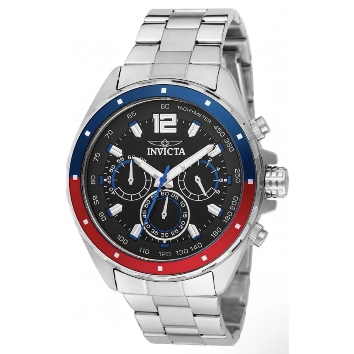Invicta Speedway Gearshift 44mm Men`s Watch Chrono Black Dial Model 49362