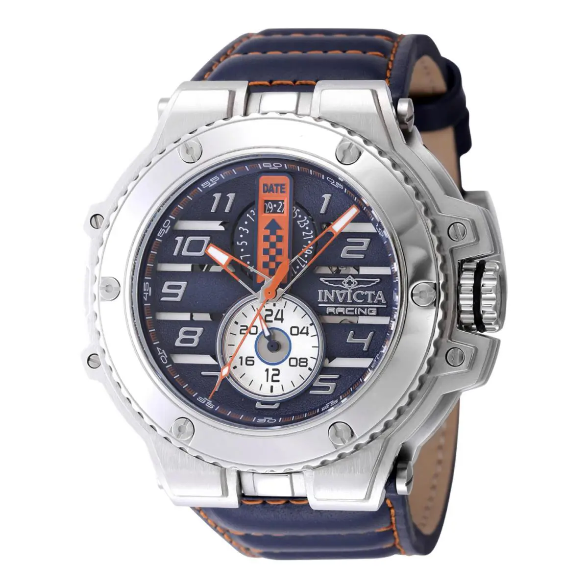Invicta Racing Downforce Men`s Watch - 55.83mm. Orange. Blue 47378