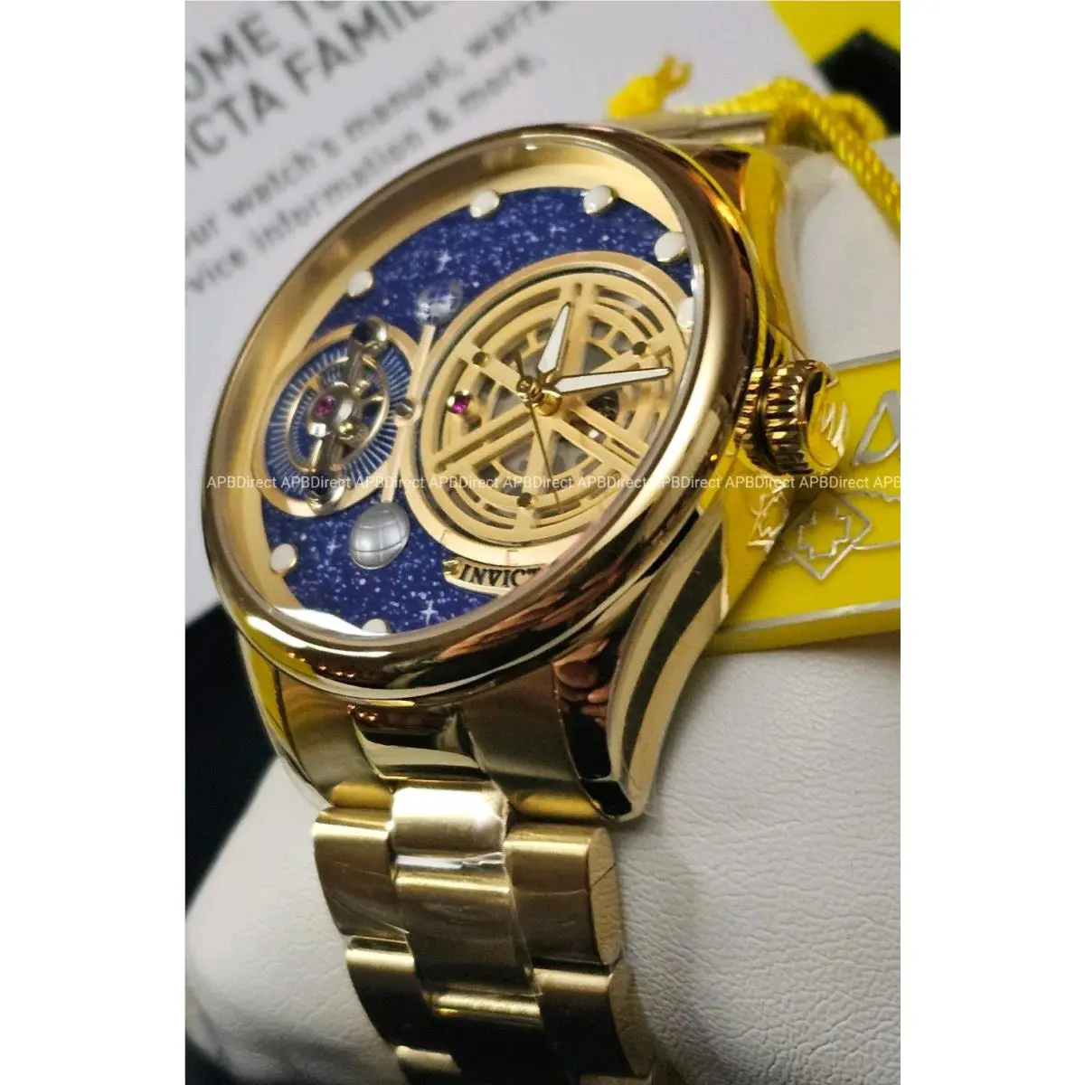 Invicta - Vintage - Star Gazer - Automatic - Gold Plated SS - Mens Watch