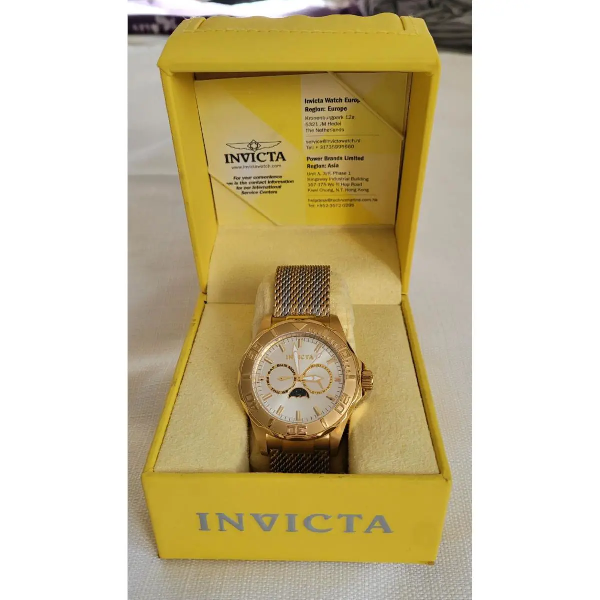 Invicta Pro Diver Sea Wizard Iii Mother Of Pearl Quartz Watch