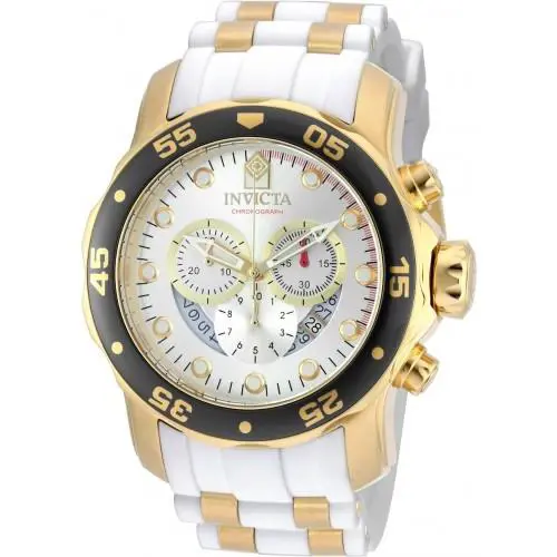 Invicta Men`s 20292 Pro Diver Quartz Chronograph Silver Dial Watch