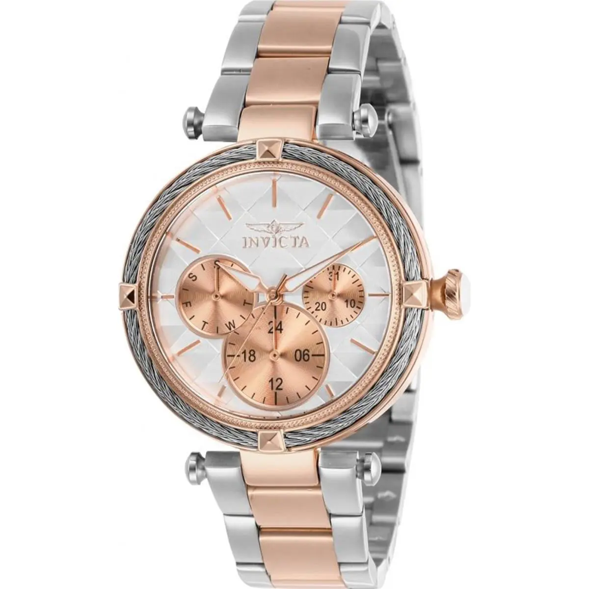 Invicta Lady 28962 Bolt Quartz 3 Hand White Dial Watch - White, Quartz
