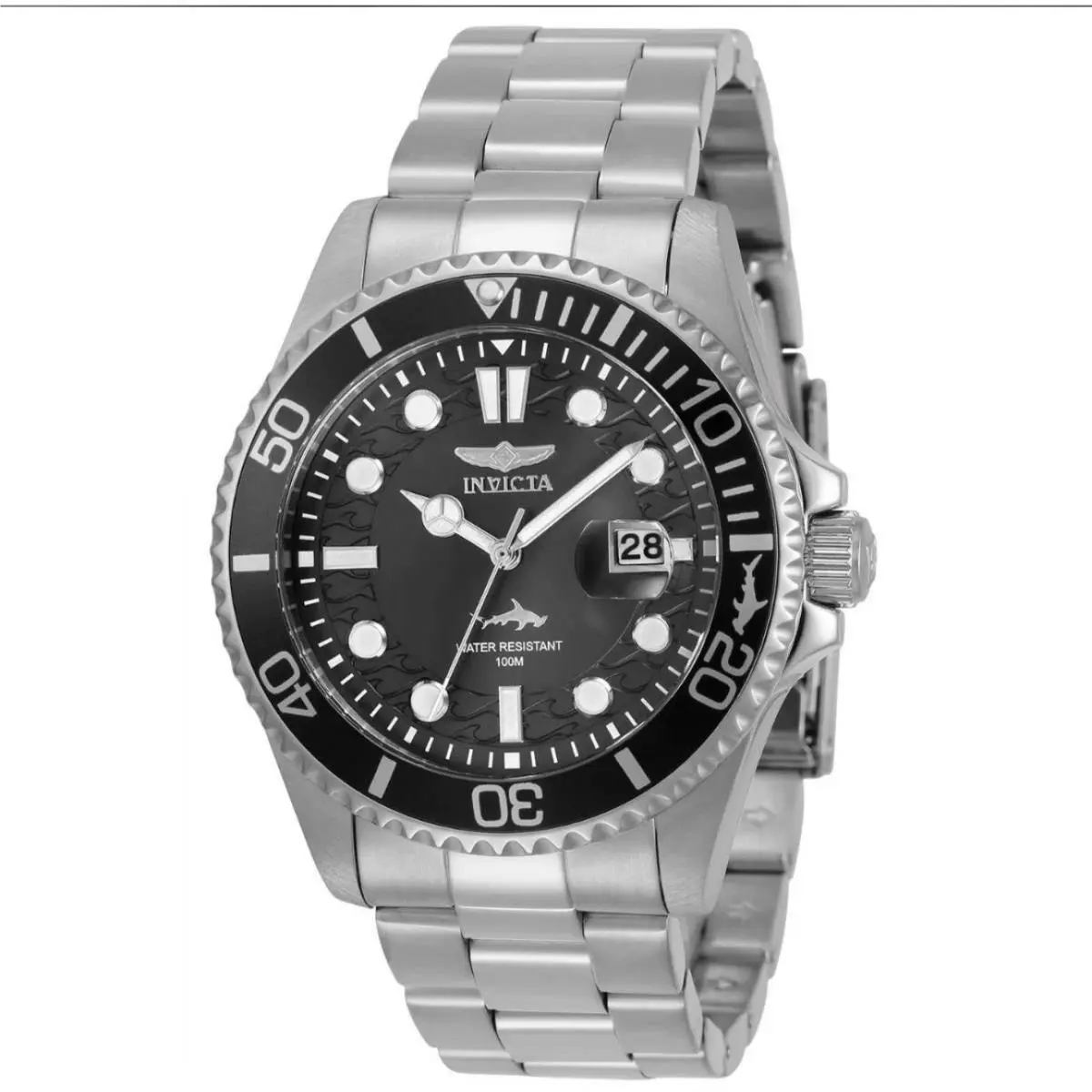 Invicta Pro Diver Men`s Watch 43mm Steel Model 30018