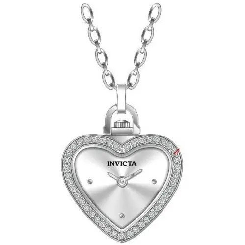 Mini Angel Quartz Crystal Silver Dial Ladies Watch 49937 by Invicta