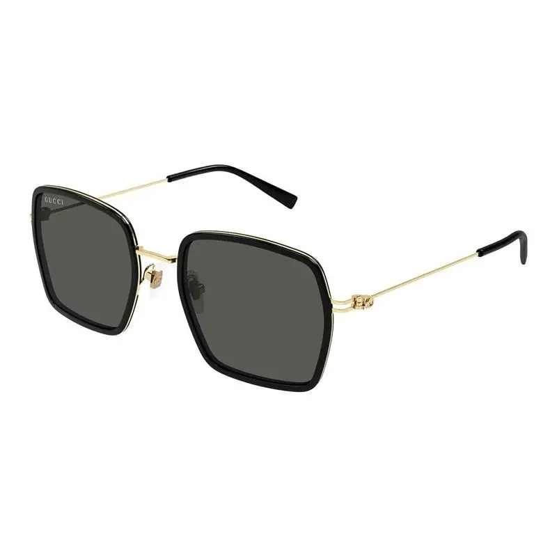 Gucci GG1848S 001 Black/gold/grey 52-20-145 Sunglasses
