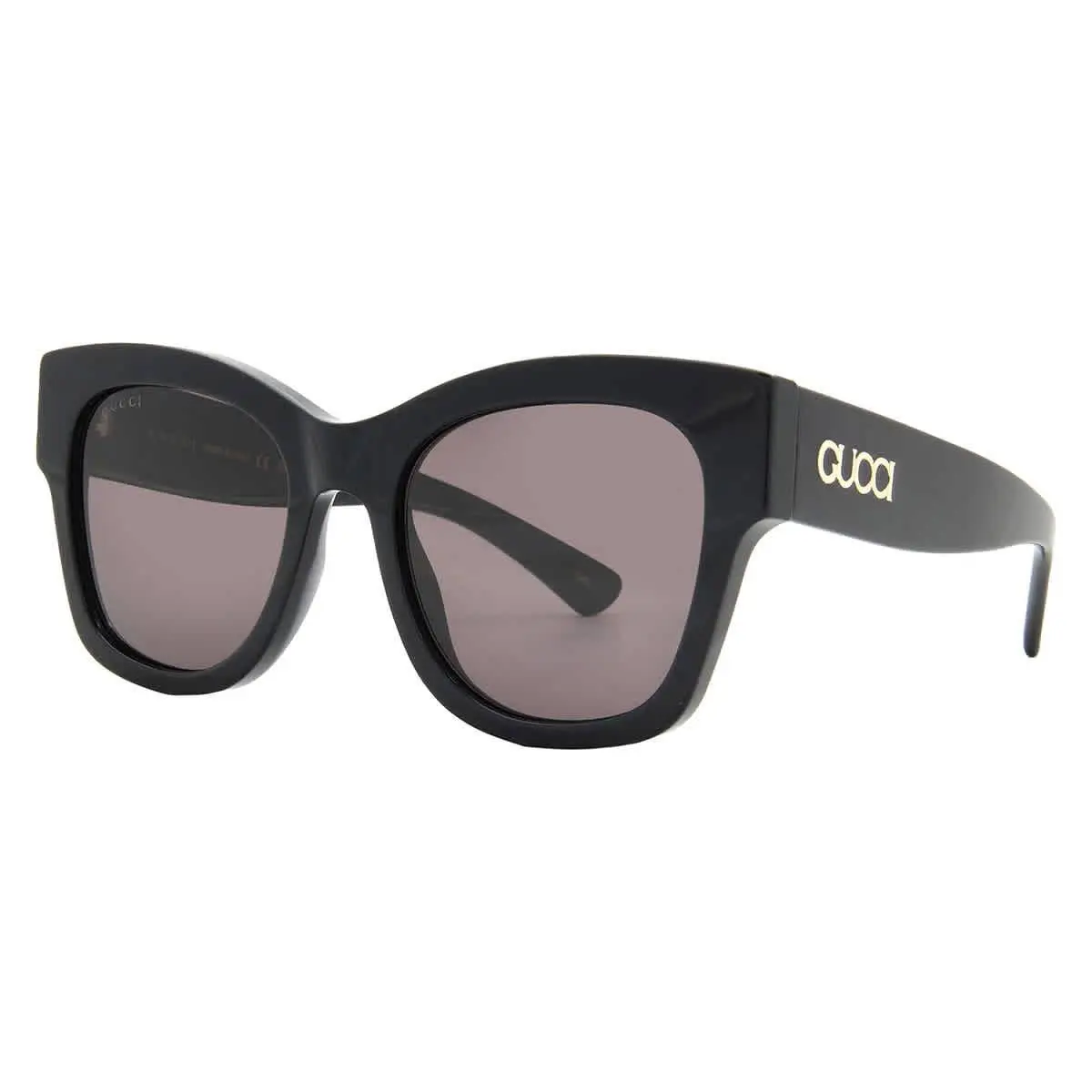 Gucci Grey Butterfly Ladies Sunglasses GG1789S 001 53 GG1789S 001 53 - Black, Frame: Black, Lens: Grey