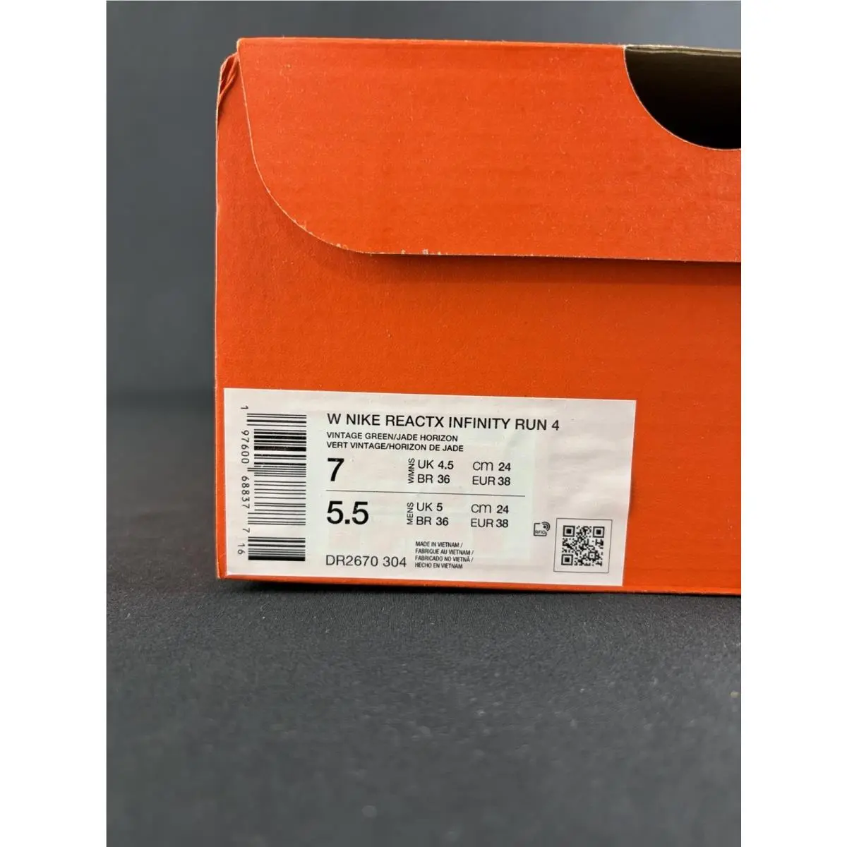 Nike shoes ReactX Infinity Run - Green 14