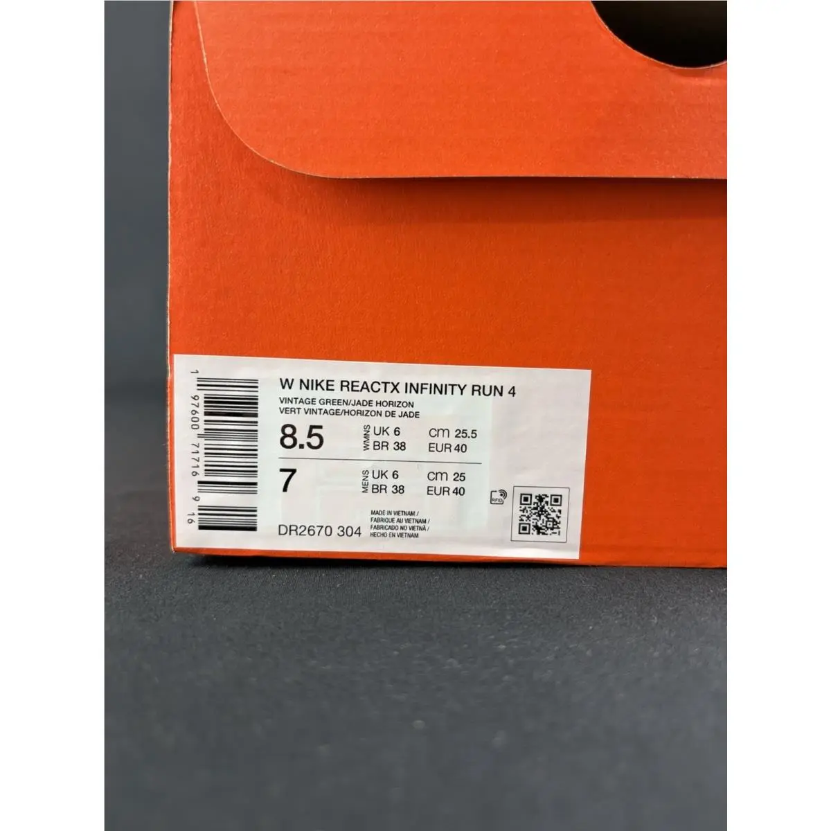 Nike shoes ReactX Infinity Run - Green 15