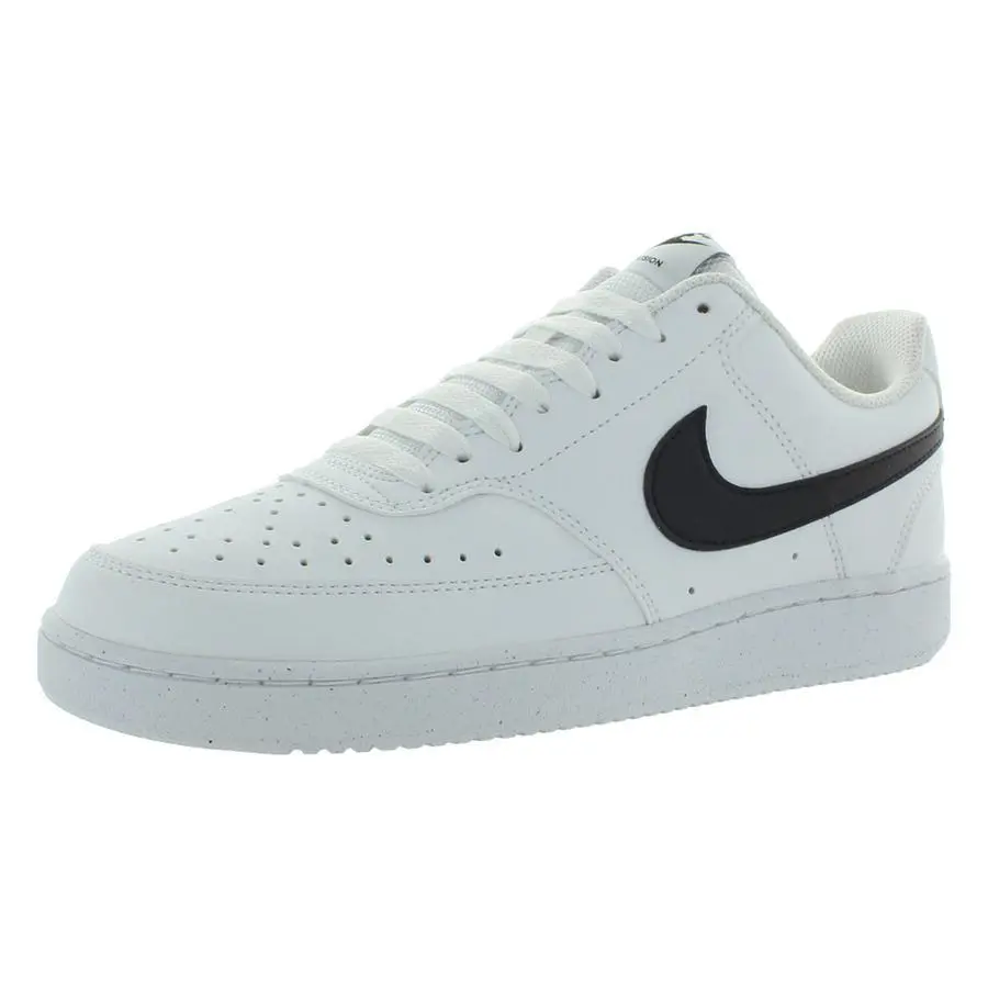 Nike Court Vision Low Next Nature Mens Shoes - Black/White, Main: Black