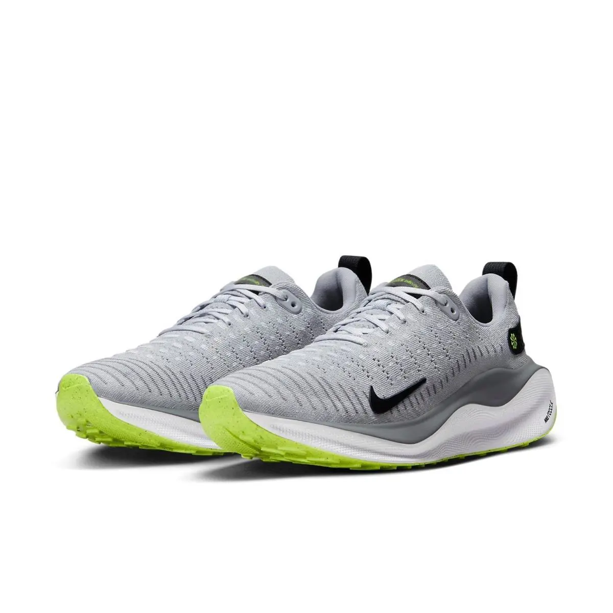 Nike Reactx Infinity Run 4 `wolf Grey Black` DR2665-002 Men`s Running Shoes - Gray