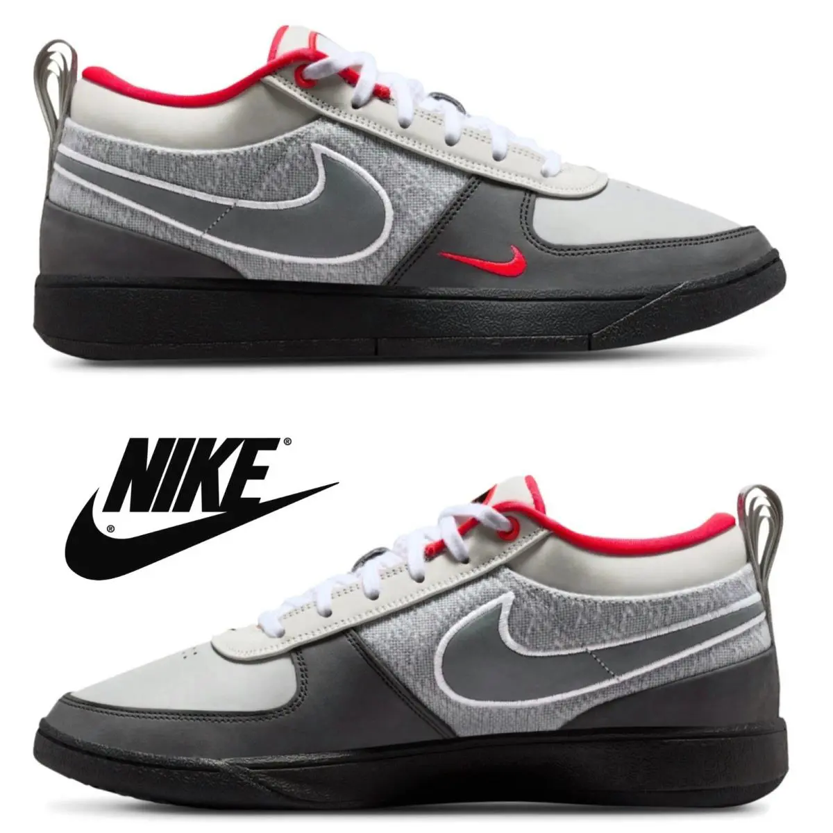 Nike Book 1 AM 95 PE Men`s Basketball Shoes Sneakers Comfort Walking Athletic - Gray, Manufacturer: Wolf Grey/Orange/Cool Grey