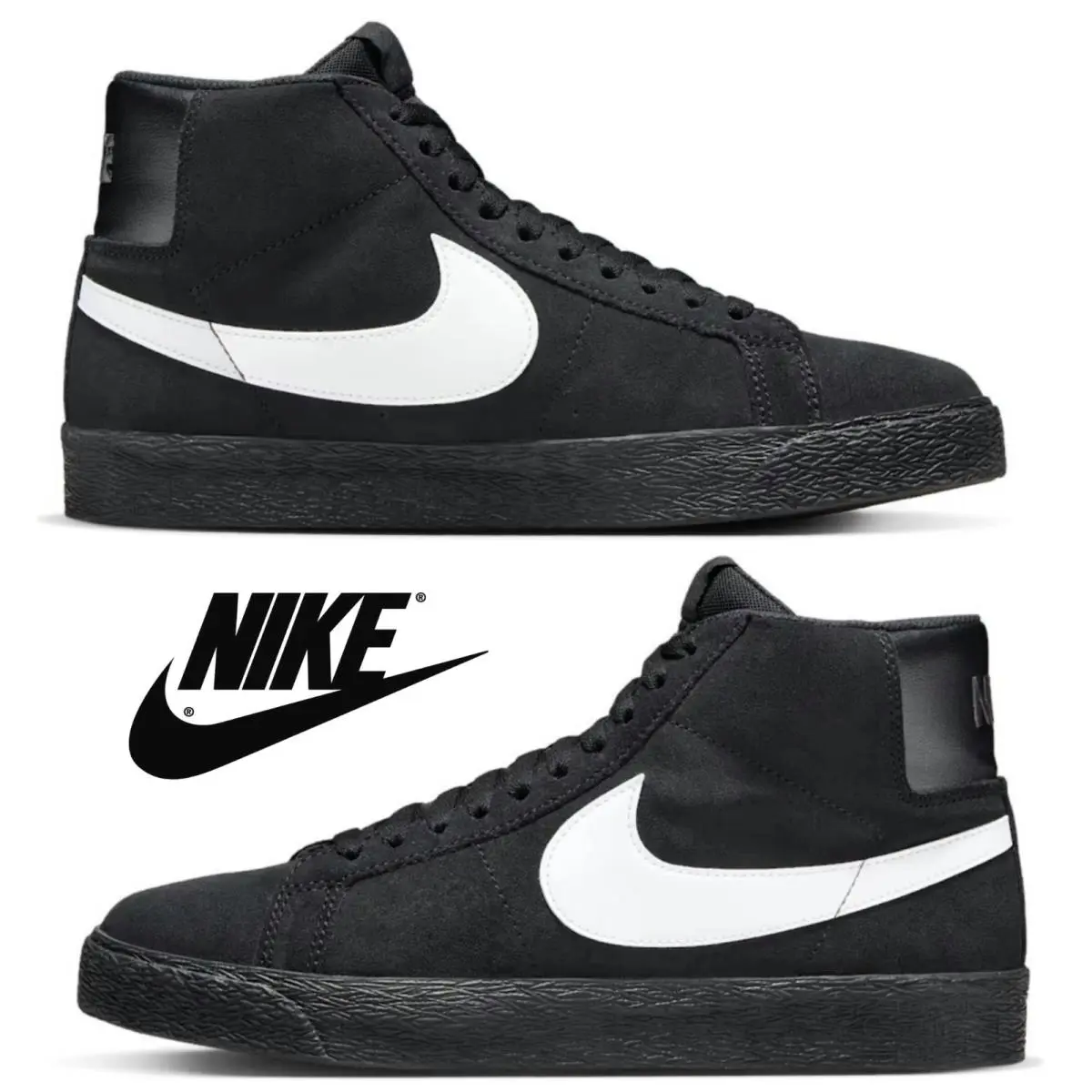 Nike shoes - Nike SB Zoom Blazer Mid - Black, Maufacturer: Black/Black/Black/White 17