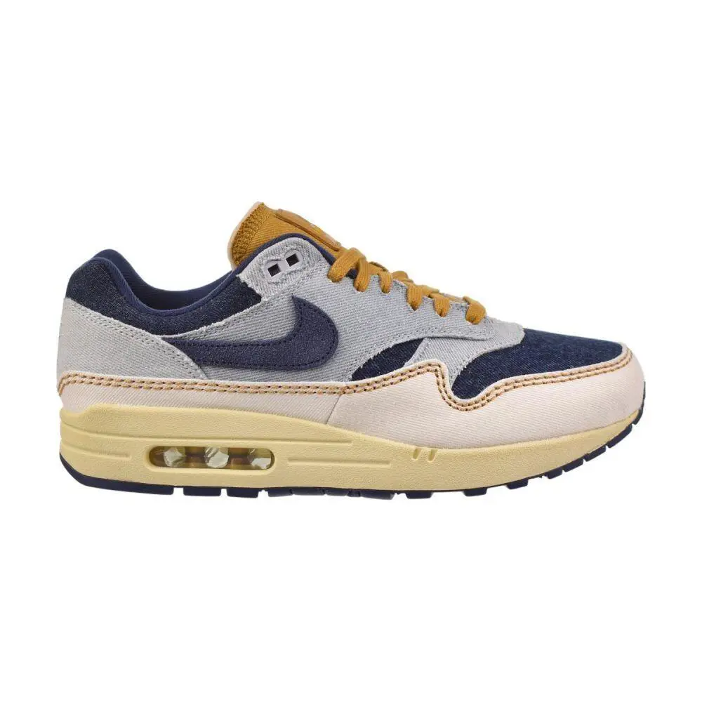 Nike Air Max 1 `87 Women`s Shoes Denim Aura/midnight Navy-pale Ivory - Aura/Midnight Navy Pale Ivory