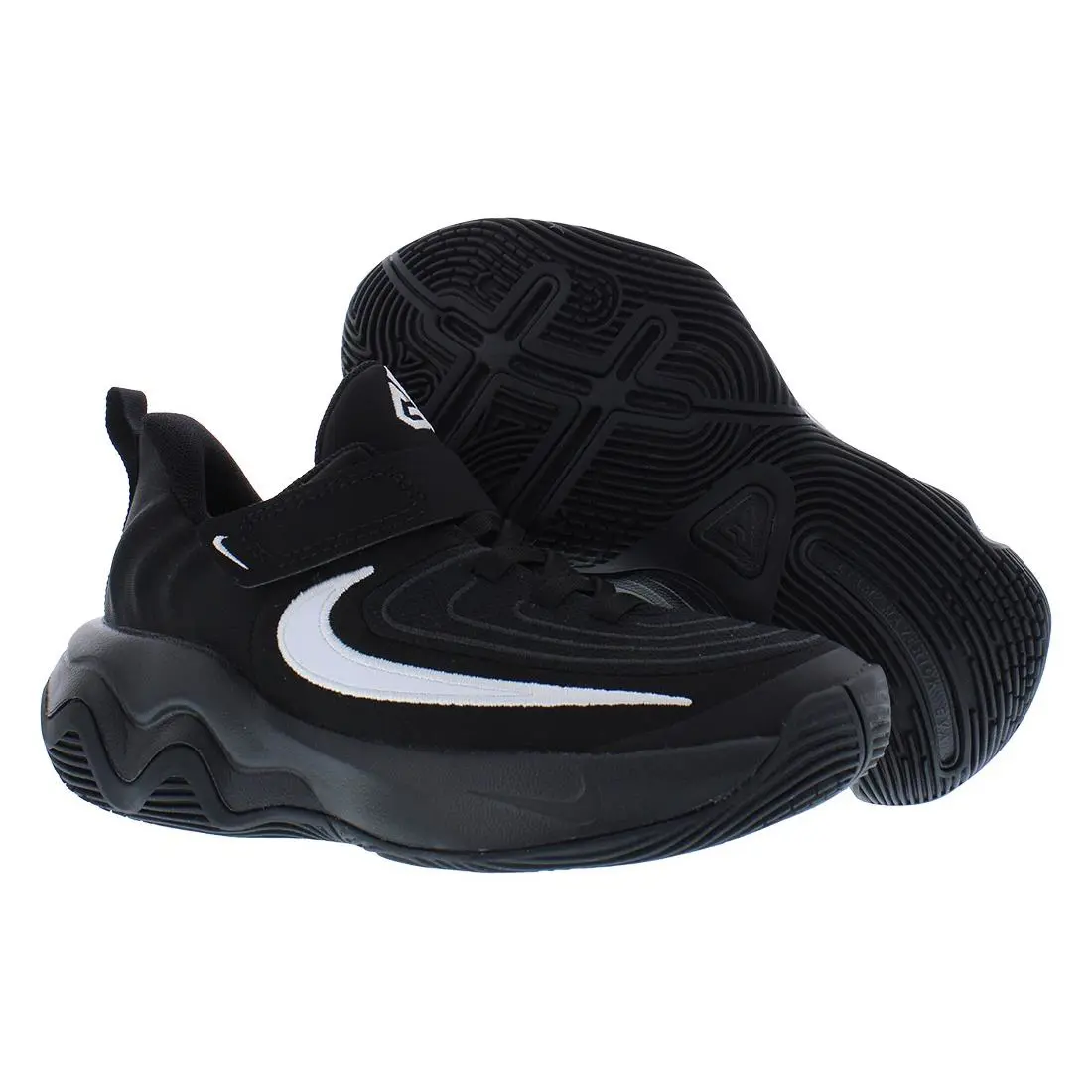 Nike Giannis Immortality 4 PS Boys Shoes - Black/Dark Smoke Grey/White, Main: Black