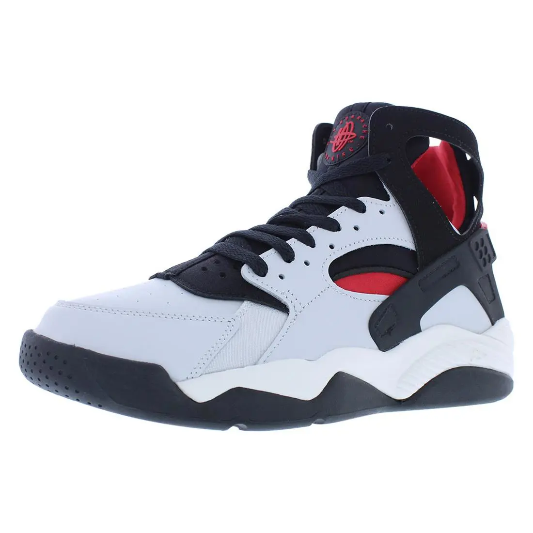 Nike Air Flight Huarache Mens Shoes - Grey/Black/Red, Main: Grey