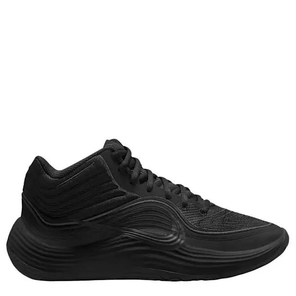Nike Mens Precision 8 Mid Basketball Leather Fashion Sneaker Shoes - Black