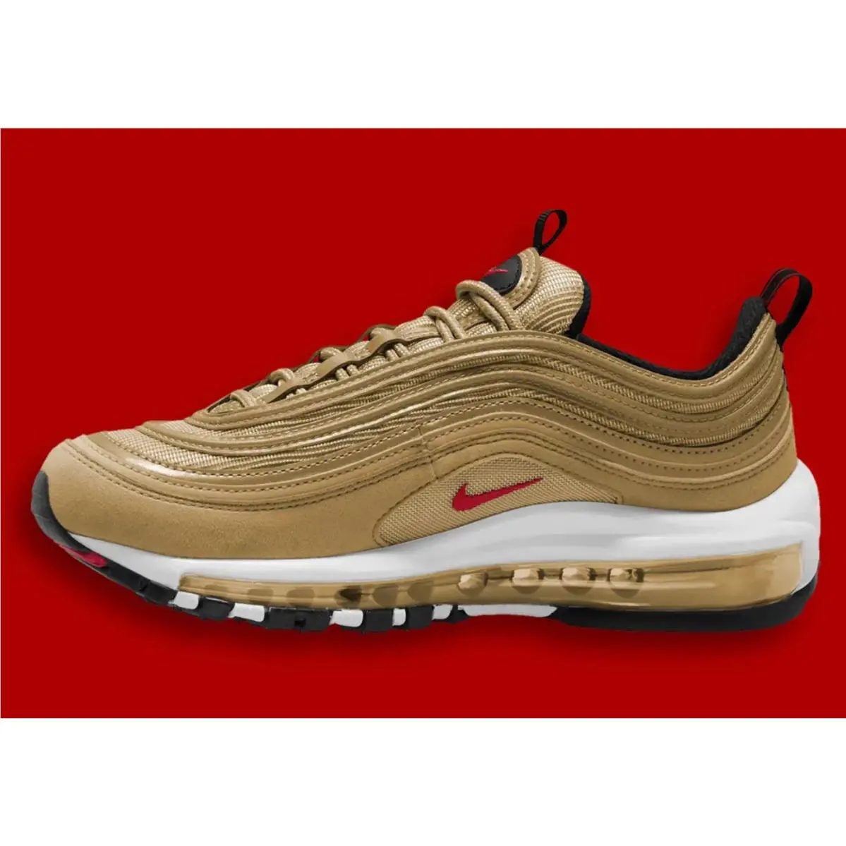 Nike shoes - AIR MAX 97 OG - AIR MAX - DQ9131-700 - METALLIC GOLD/VARISTY RED 0