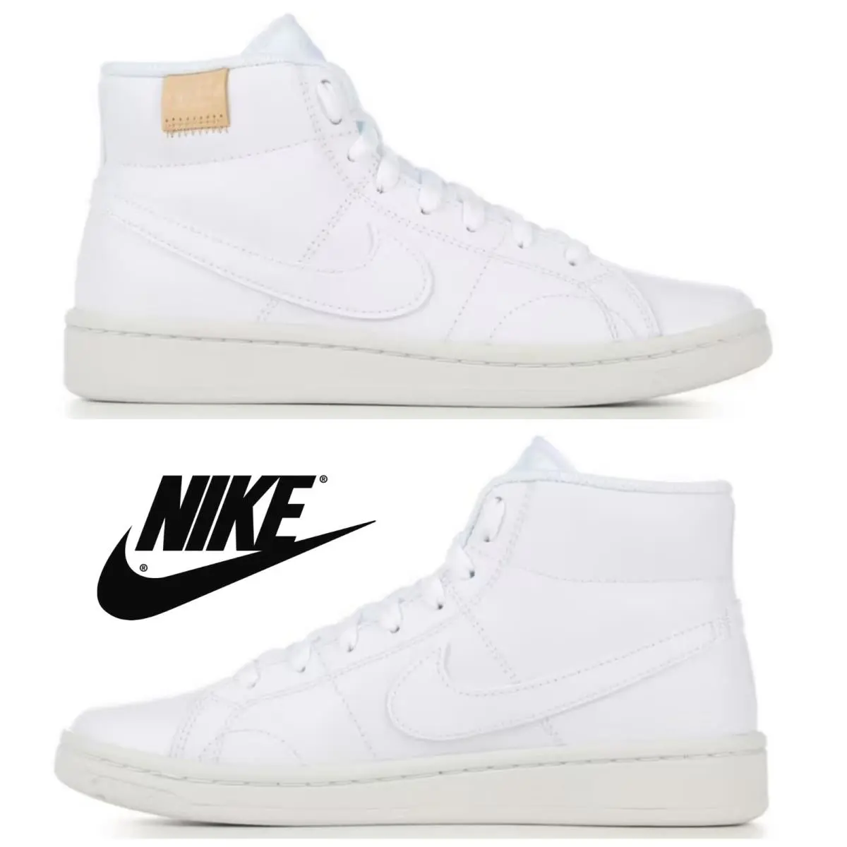 Nike Court Royale 2 Mid Women`s Sneakers Casual Sport Running Athletic Shoes - White, Manufacturer: White/White