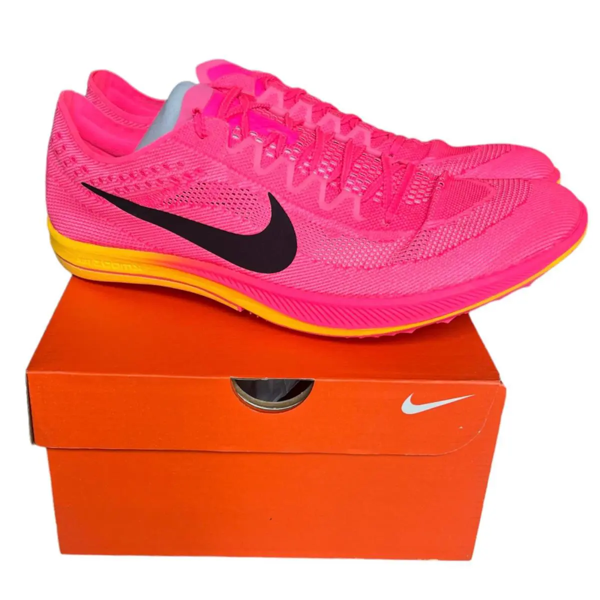 Nike Zoomx Dragonfly Size 13 Pink/orange Men`s Track Spikes CV0400-600 Nby - Pink