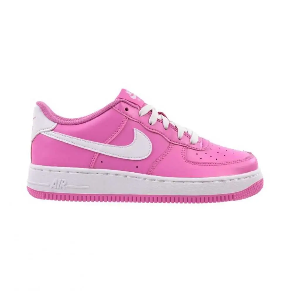 Nike Air Force 1 GS Big Kids` Shoes Playful Pink/white FV5948-600 - Playful Pink/White