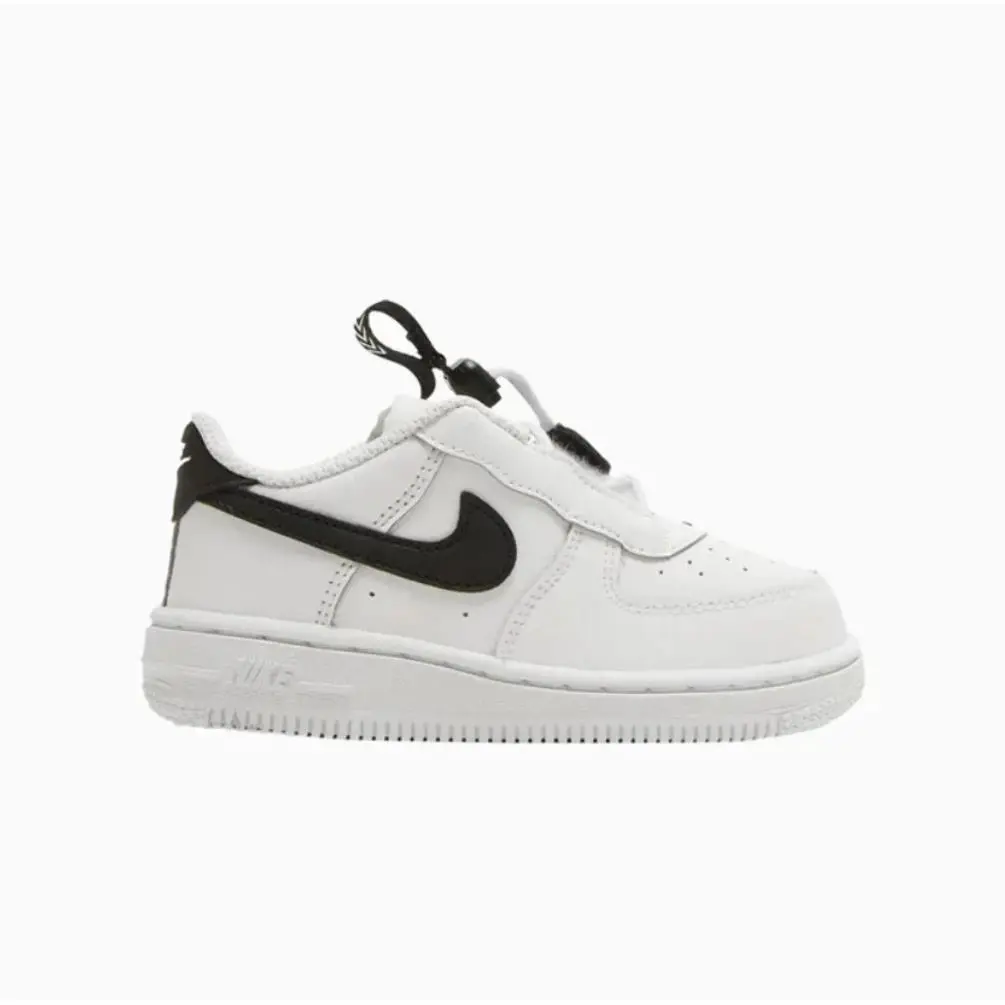 Nike shoes - AIR FORCE 1 TOGGLE TODDLER - CU5289-104 - WHT/BLK 0