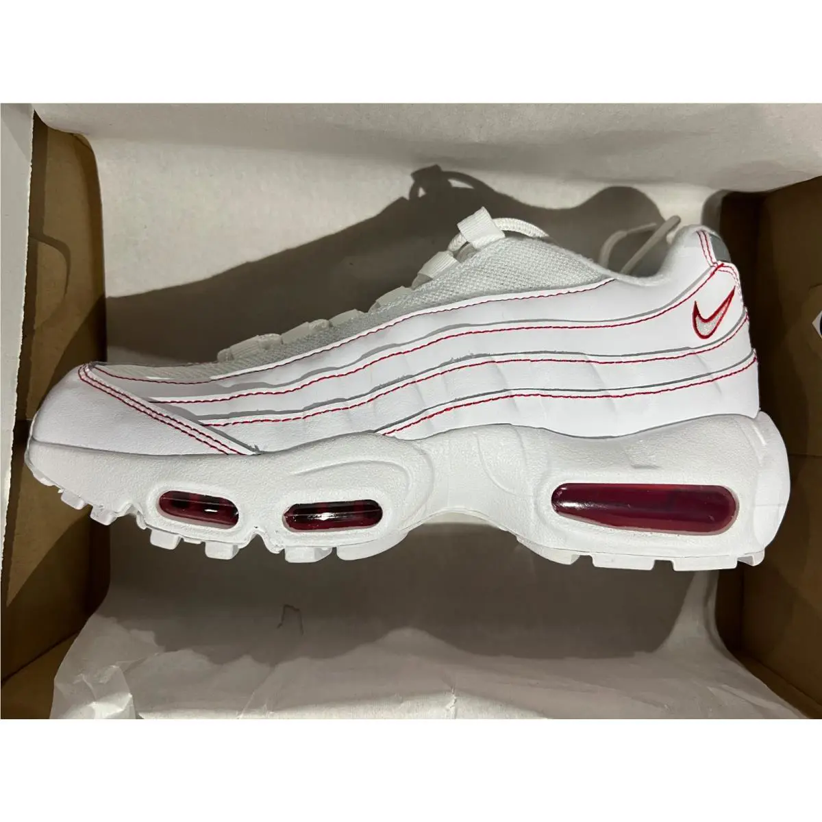 Nike shoes - WHITE/UNIVERSITY RED 3
