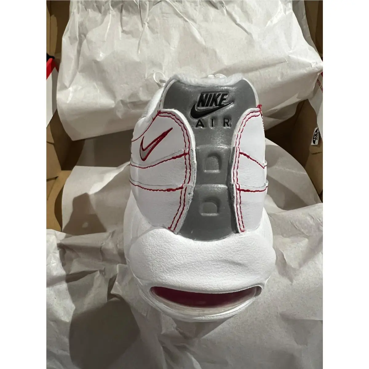 Nike shoes - WHITE/UNIVERSITY RED 4