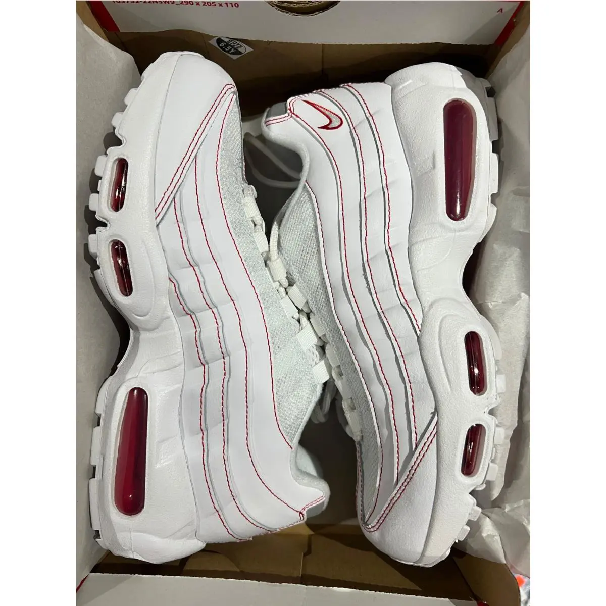 Nike shoes - WHITE/UNIVERSITY RED 6
